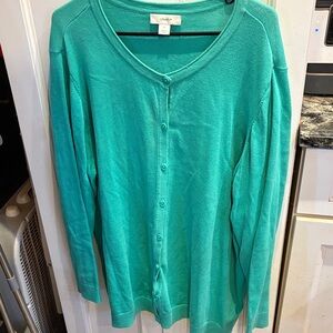 Vibrant Green Cardigan